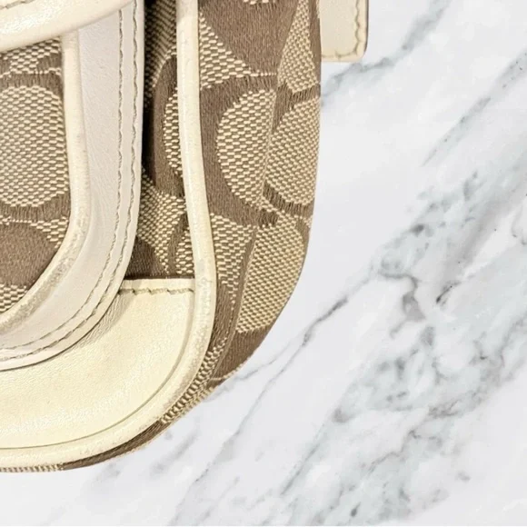 Coach Brown and Cream Crossbody Bag - Picture 3 of 13